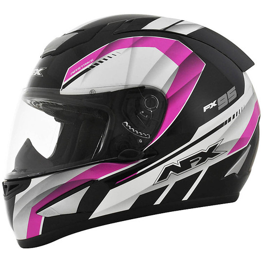 Casco Moto Integrale AFX Airstrike Nero Fucsia Lucido