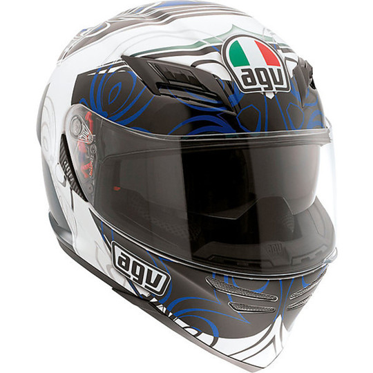 Casco Moto Integrale AGV Horizon Multi Absolute Bianco-Blu