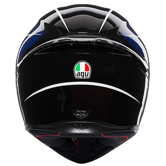 Casco Moto Integrale AGV K-1 Multi QUALIFY Nero Blu