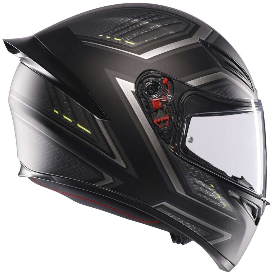 Casco Moto Integrale AGV K1 S SLING Opaco Nero Grigio
