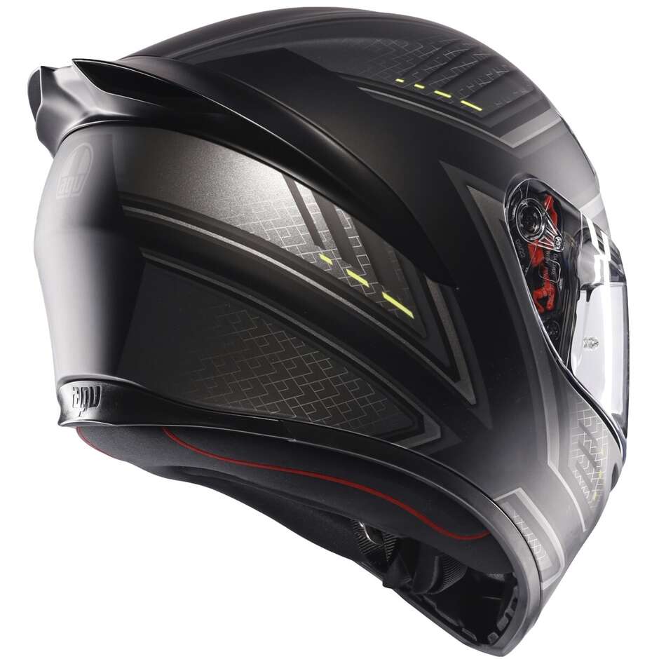 Casco Moto Integrale AGV K1 S SLING Opaco Nero Grigio