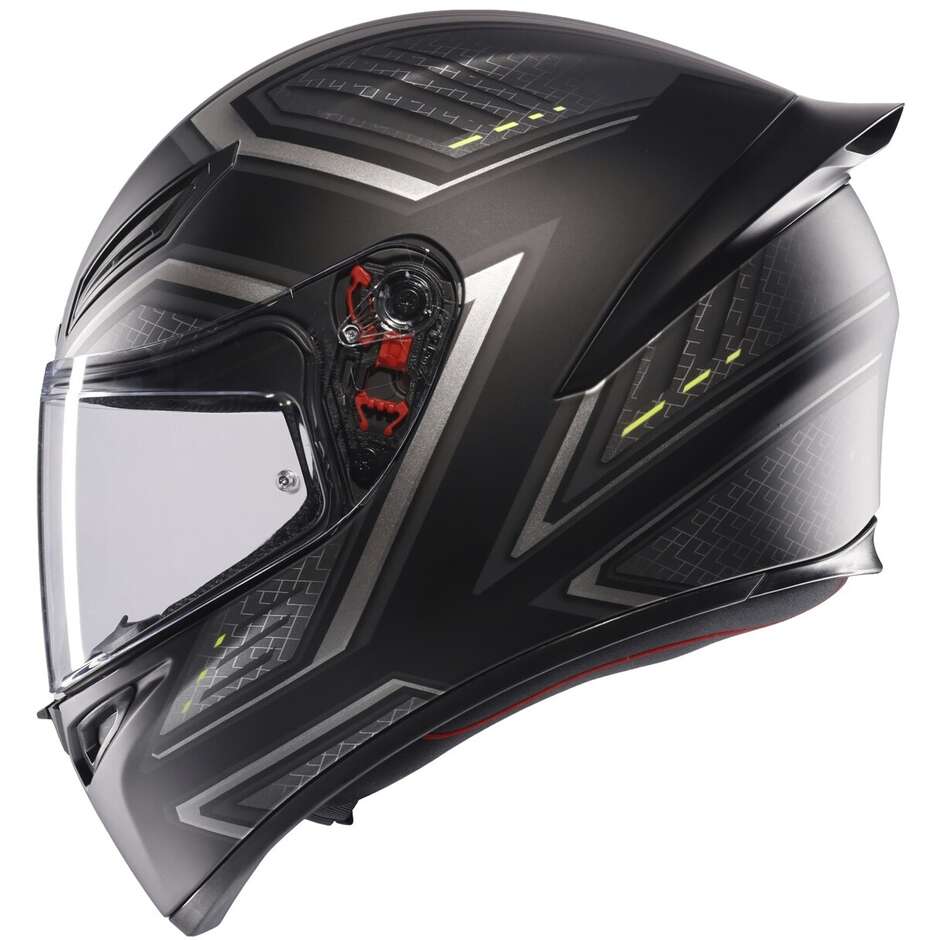 Casco Moto Integrale AGV K1 S SLING Opaco Nero Grigio