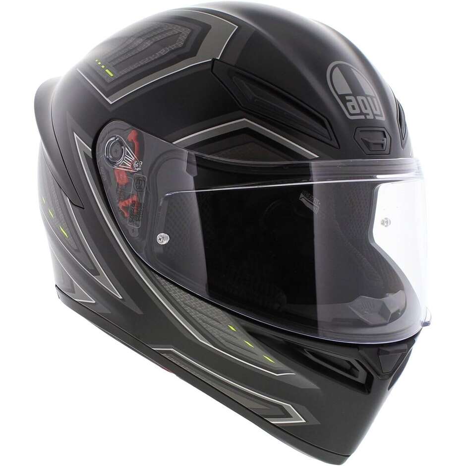 Casco Moto Integrale AGV K1 S SLING Opaco Nero Grigio