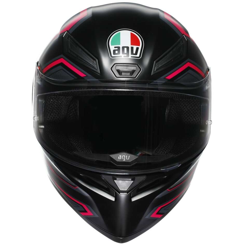 Casco Moto Integrale Agv  K1 S  SLING Opaco Nero Rosa