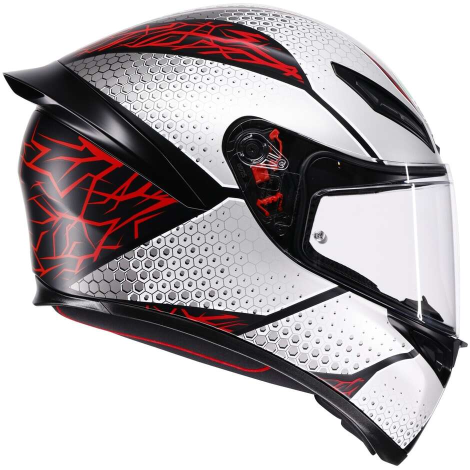 Casco Moto Integrale Agv K1 S SPEEDARMOR Opaco Nero Grigio Rosso