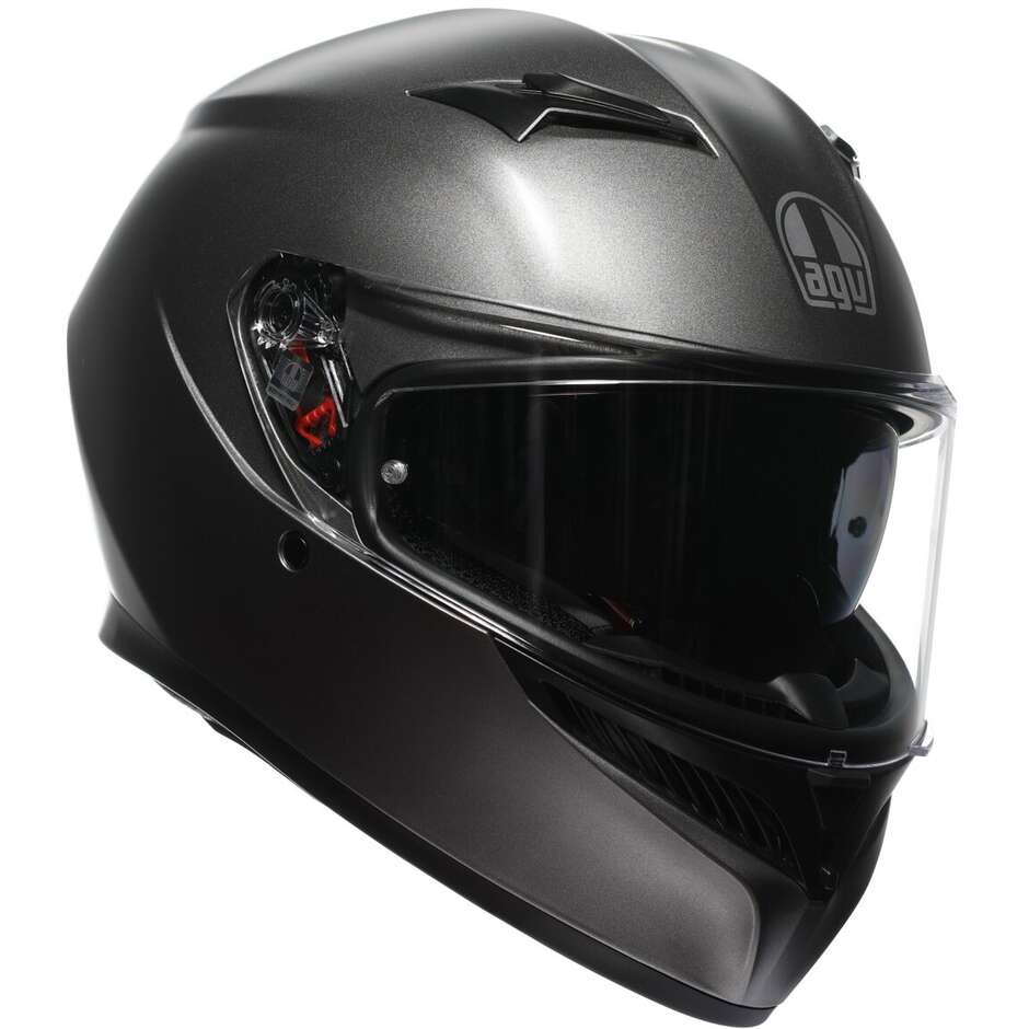 Casco Moto Integrale Agv  K3  MONO Grigio Luna Opaco