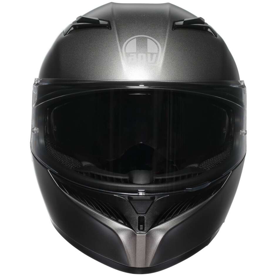 Casco Moto Integrale Agv  K3  MONO Grigio Luna Opaco