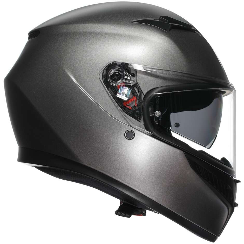 Casco Moto Integrale Agv  K3  MONO Grigio Luna Opaco