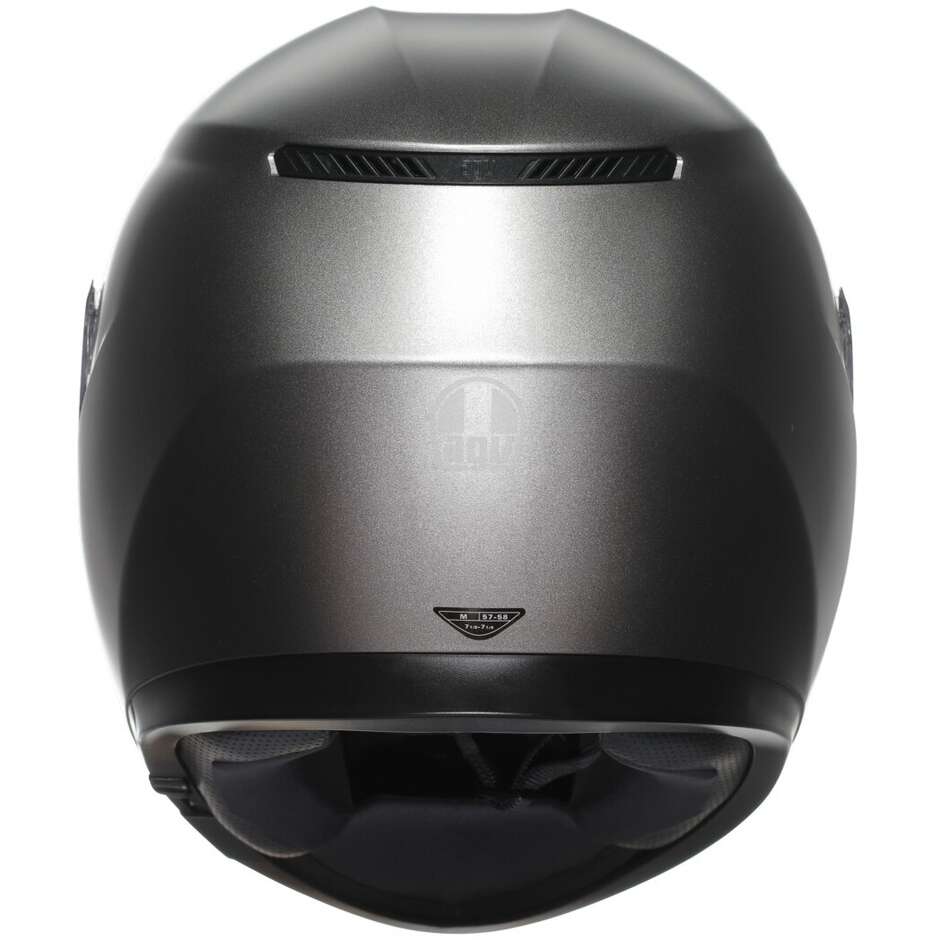 Casco Moto Integrale Agv  K3  MONO Grigio Luna Opaco