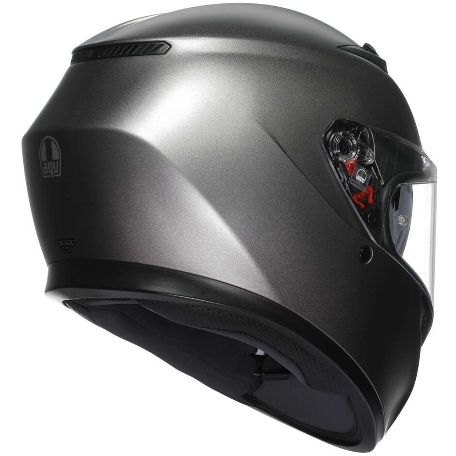 Casco Moto Integrale Agv  K3  MONO Grigio Luna Opaco