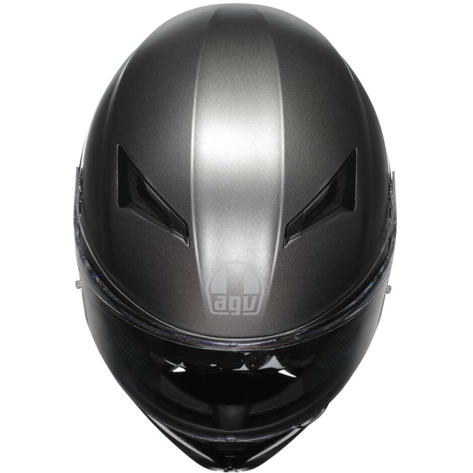 Casco Moto Integrale Agv  K3  MONO Grigio Luna Opaco