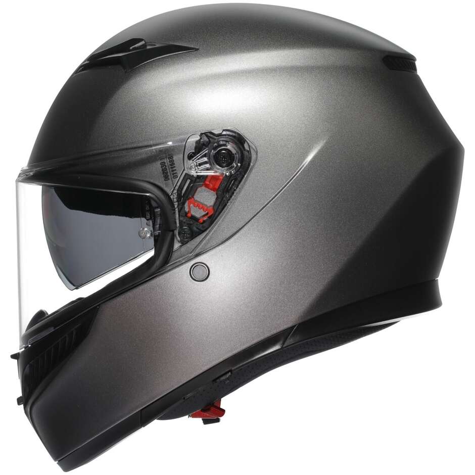 Casco Moto Integrale Agv  K3  MONO Grigio Luna Opaco