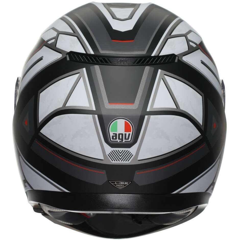 Casco Moto Integrale Agv  K3  RIVIA Opaco Nero Bianco