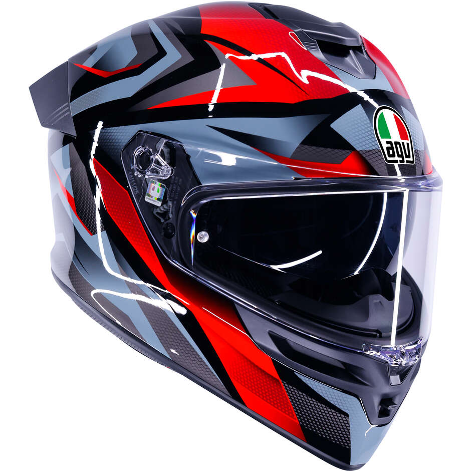 Casco Moto Integrale AGV K5 MUNOR Nero Rosso