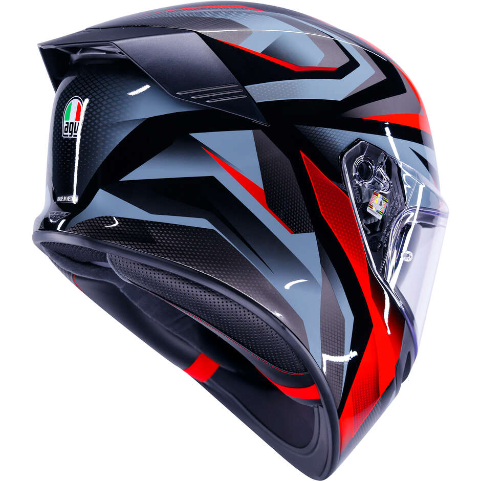 Casco Moto Integrale AGV K5 MUNOR Nero Rosso