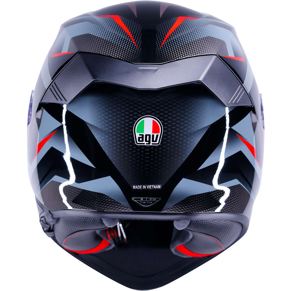 Casco Moto Integrale AGV K5 MUNOR Nero Rosso