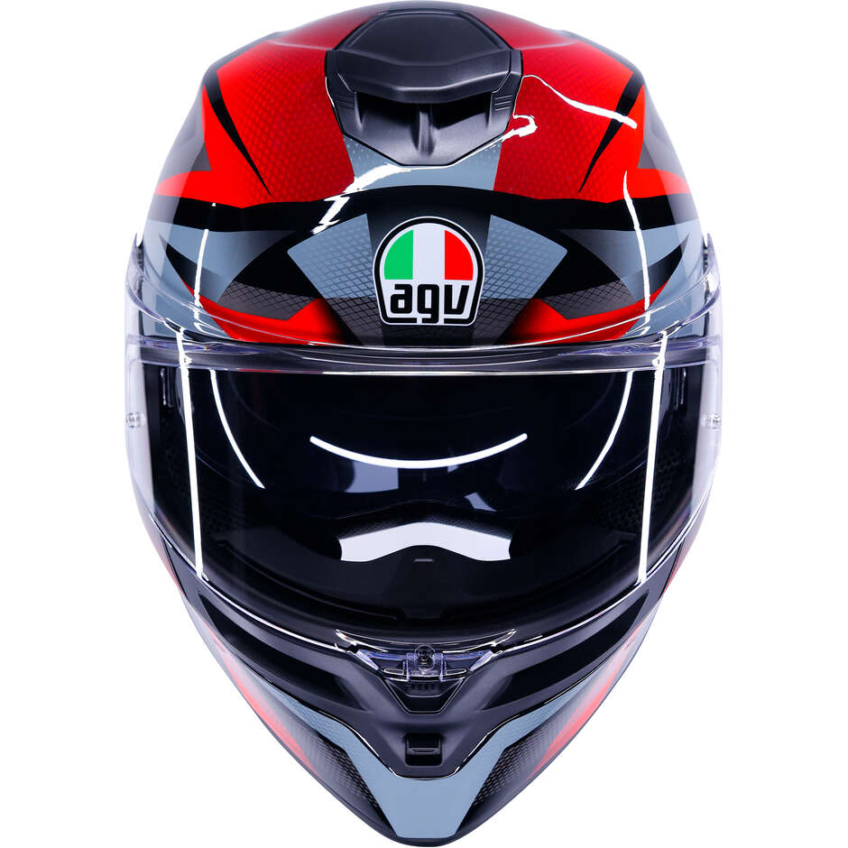 Casco Moto Integrale AGV K5 MUNOR Nero Rosso