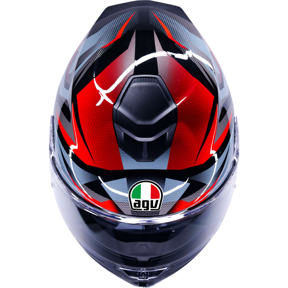 Casco Moto Integrale AGV K5 MUNOR Nero Rosso