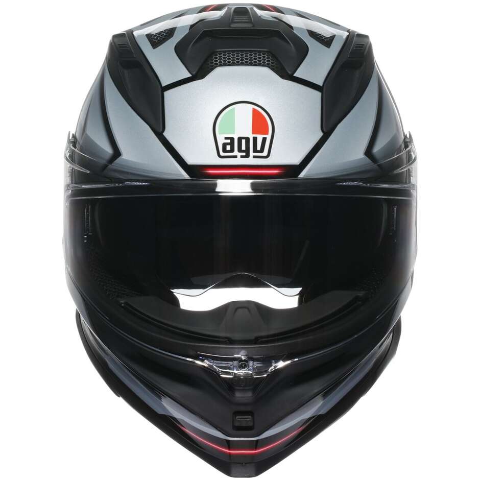 Casco Moto Integrale Agv K7 JAEGER Nero Silver