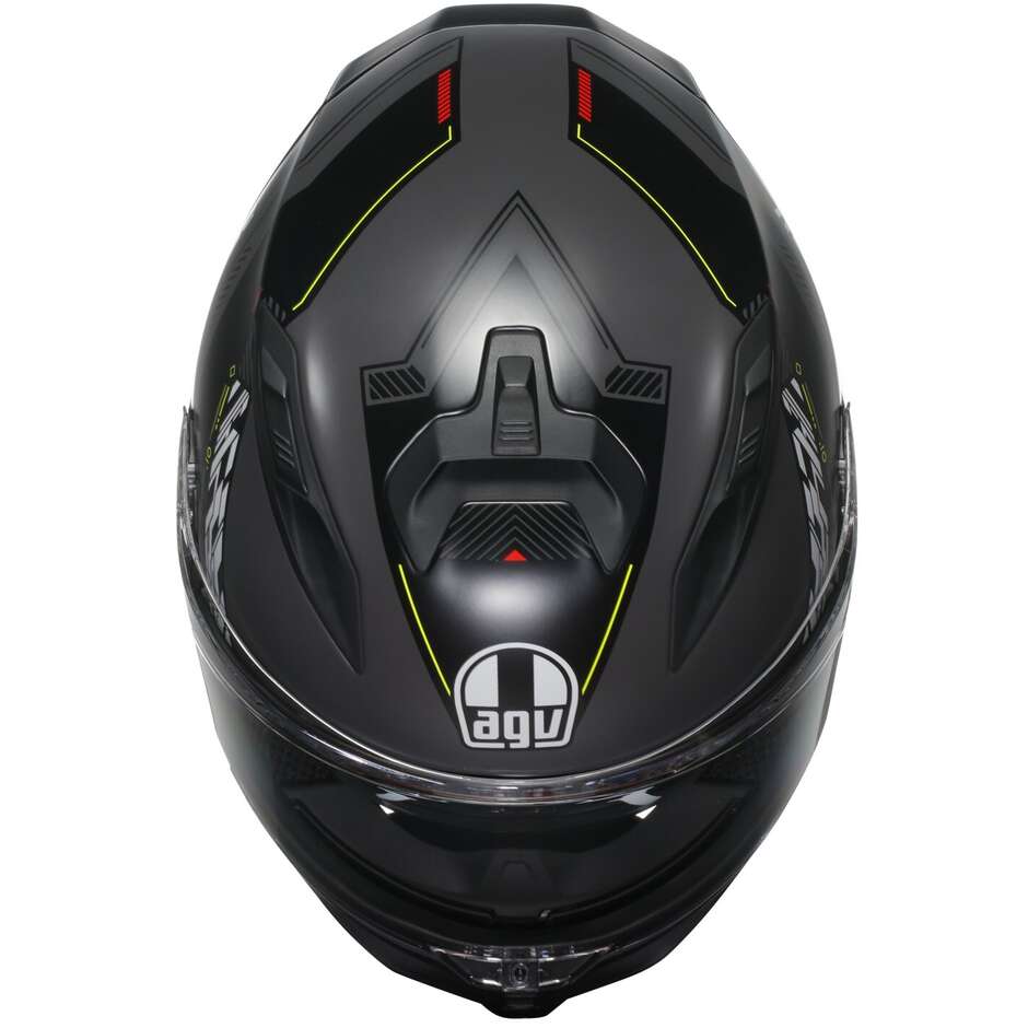 Casco Moto Integrale Agv K7 KYBER Opaco Grigio Giallo Fluo