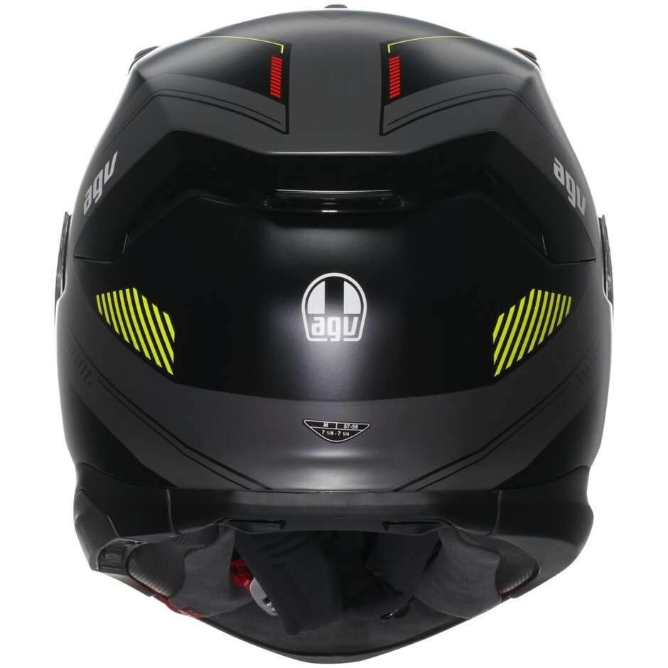 Casco Moto Integrale Agv K7 KYBER Opaco Grigio Giallo Fluo