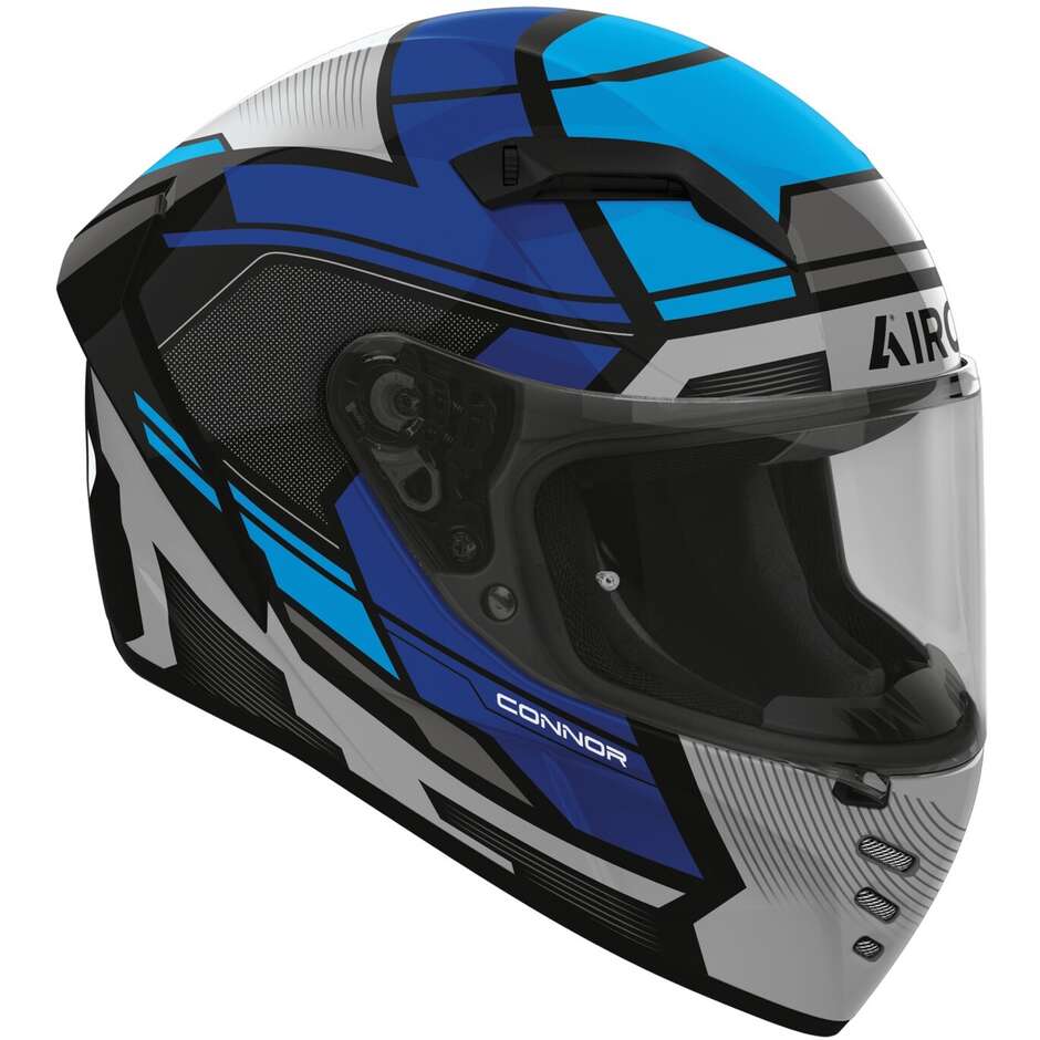Casco Moto Integrale Airoh CONNOR EGO Blu Lucido
