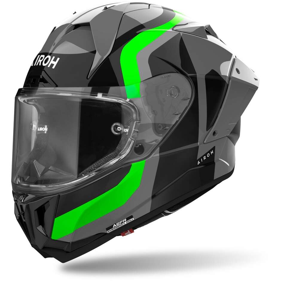 Casco Moto Integrale GP 800 COMPETITION Verde Fluo Luc taglia M