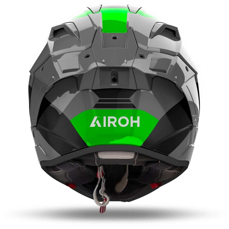 Casco Moto Integrale Airoh GP 800 COMPETITION Verde Fluo Lucido
