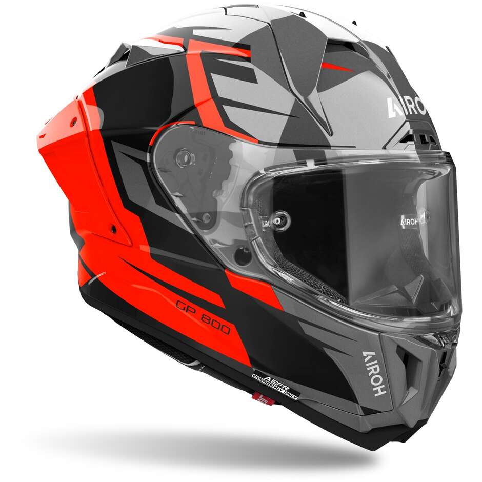 Casco Moto Integrale Airoh GP 800 MASTER Arancio Lucido