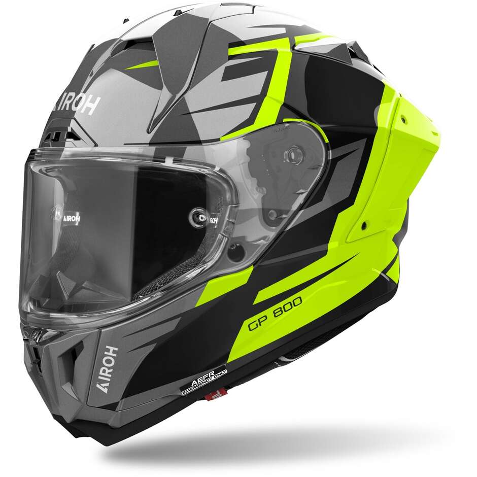 Casco Moto Integrale Airoh GP 800 MASTER Giallo Lucido