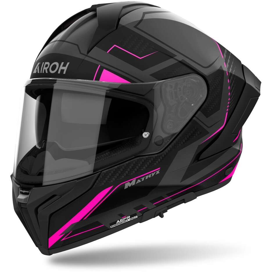 Casco Moto Integrale Airoh MATRYX ROCKET Rosa Opaco