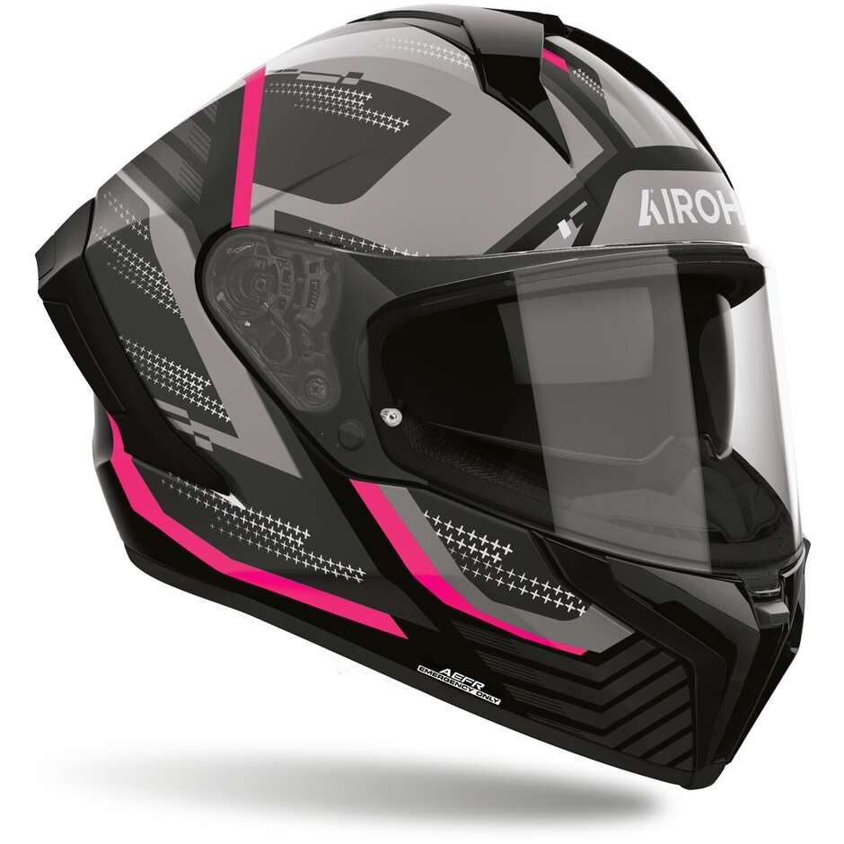 Casco Moto Integrale Airoh MATRYX STARBURST Rosa Opaco