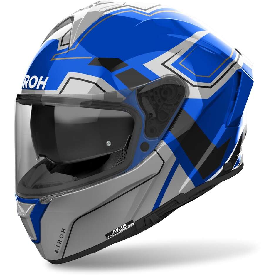 Casco Moto Integrale Airoh SPARK 2 DART Blu Lucido