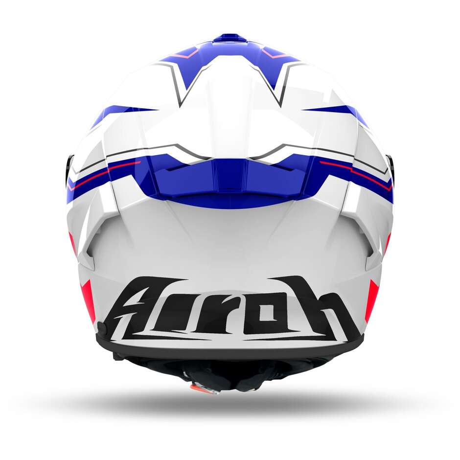 Casco Moto Integrale Airoh SPARK 2 DART Blu Rosso Lucido