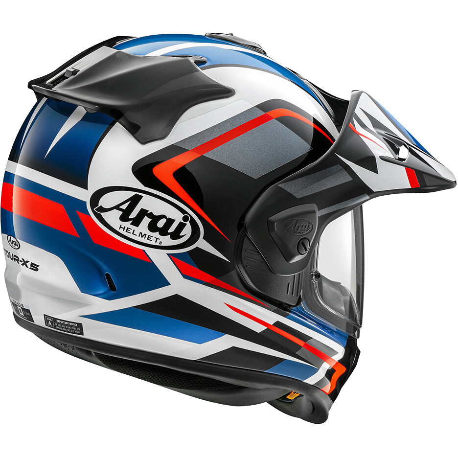 Casco Moto Integrale Arai TOUR-X 5 Adventure Discovery Blu Lucido