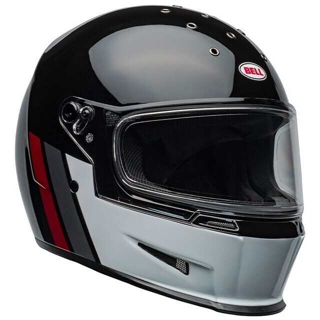 Casco Moto Integrale ELIMINATOR GT Nero Bianco taglia L