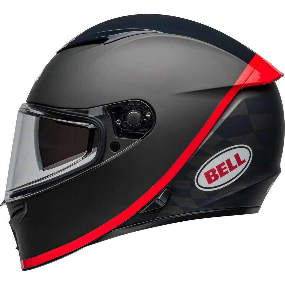 Casco Moto Integrale Bell LITHIUM MIPS HARTLUCK Opaco Lucido Nero Rosso