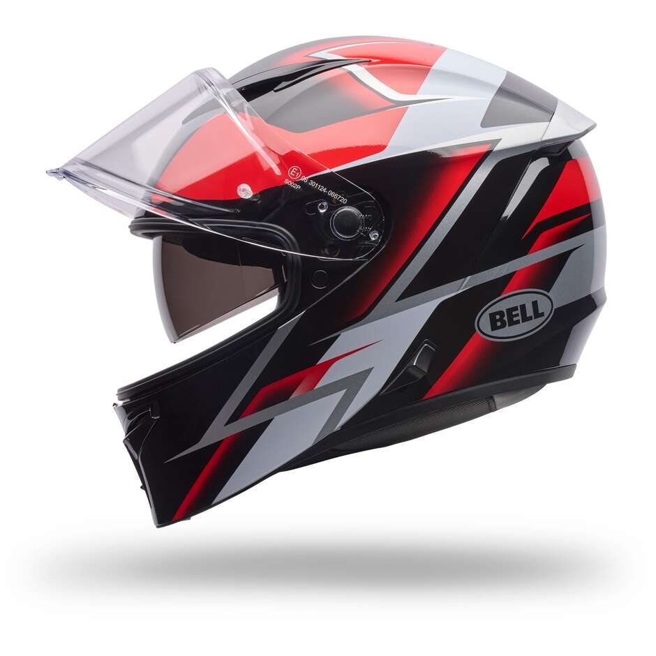 Casco Moto Integrale Bell LITHIUM MIPS KINETIC Rosso