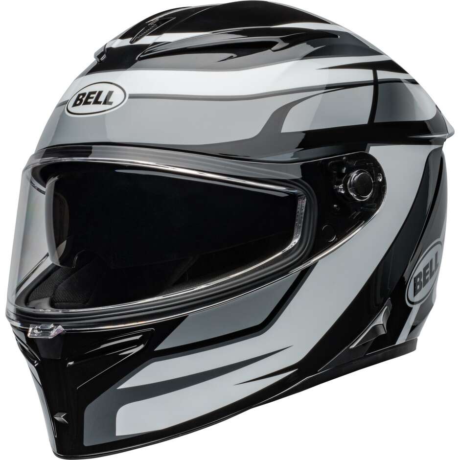 Casco Moto Integrale Bell LITHIUM MIPS PODIUM Nero Bianco