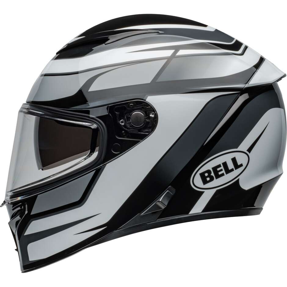 Casco Moto Integrale Bell LITHIUM MIPS PODIUM Nero Bianco