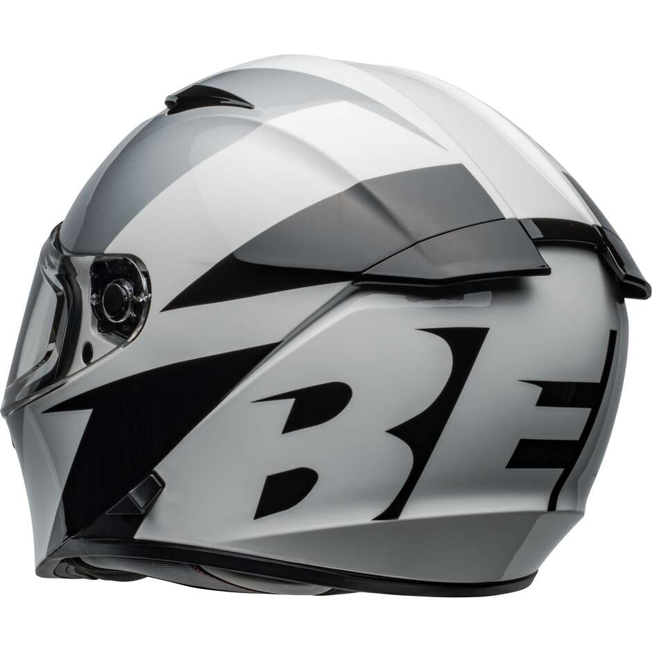 Casco Moto Integrale Bell LITHIUM SHEAR Argento Bianco