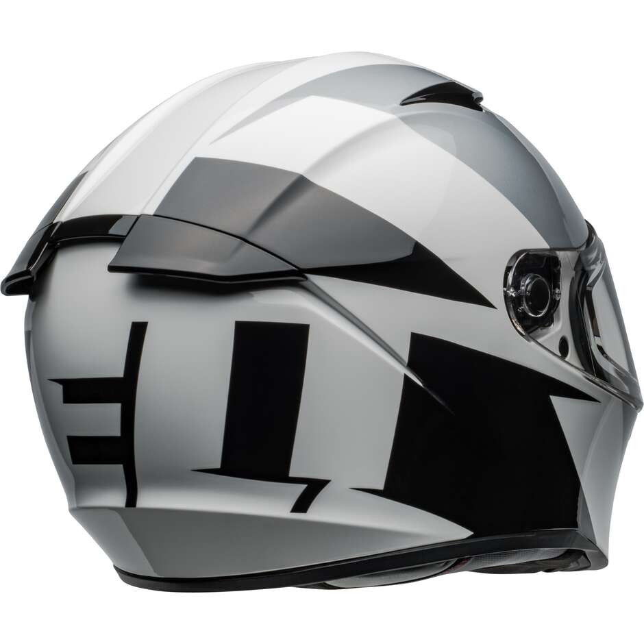 Casco Moto Integrale Bell LITHIUM SHEAR Argento Bianco