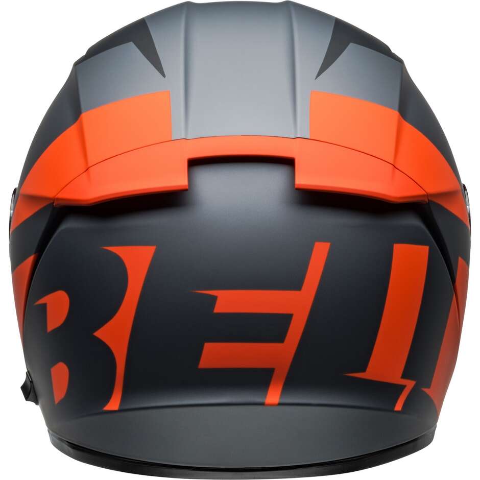 Casco Moto Integrale Bell LITHIUM SHEAR Opaco Grigio Arancio