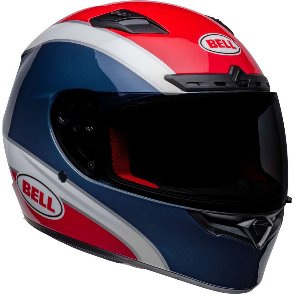 Casco Moto Integrale Bell QUALIFIER DLX MIPS CLASSIC NAVY Rosso 