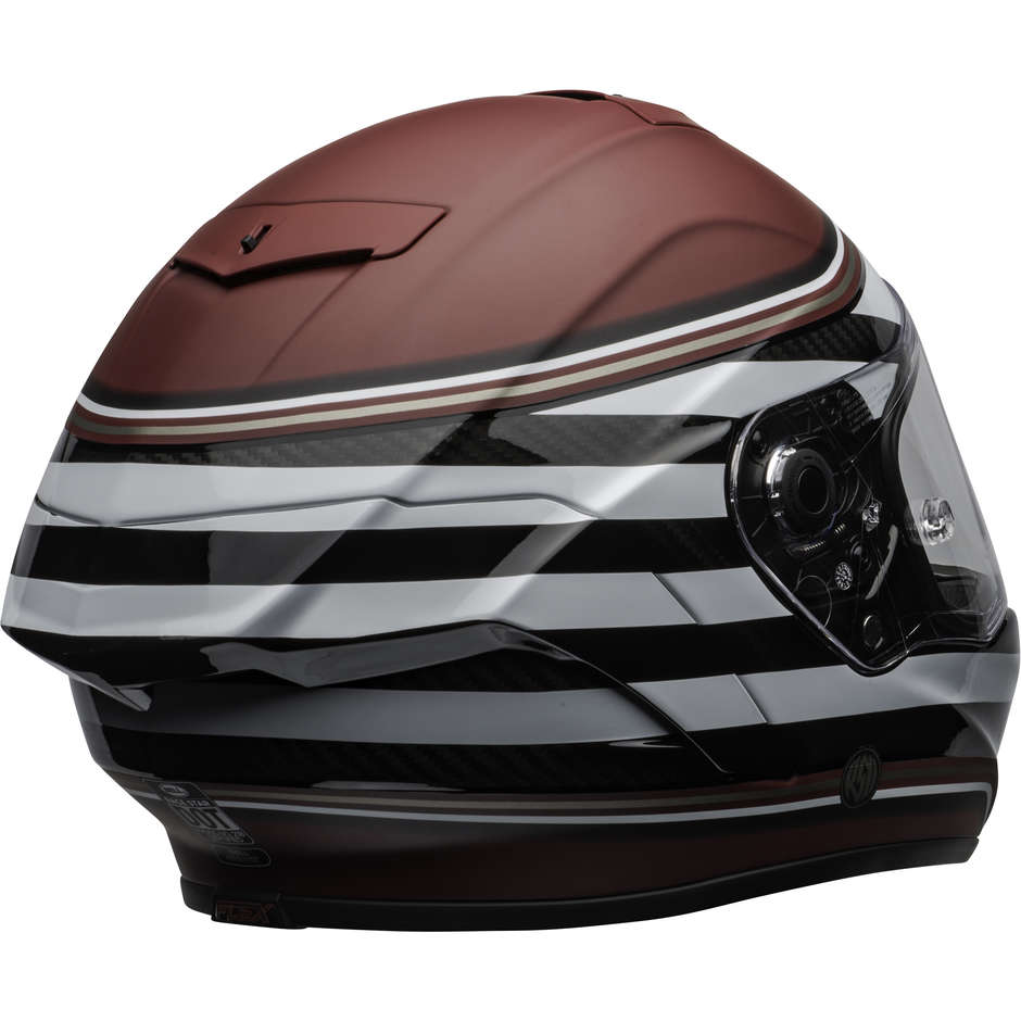 Casco Moto Integrale Bell RACE STAR DLX RSD THE ZONE Bianco Candy Rosso Opaco Lucido