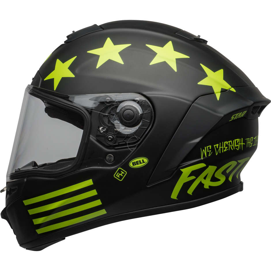 Casco Moto Integrale Bell STAR DLX MIPS FASTHOUSE VICTORY CIRCLE Nero Fluo Opaco
