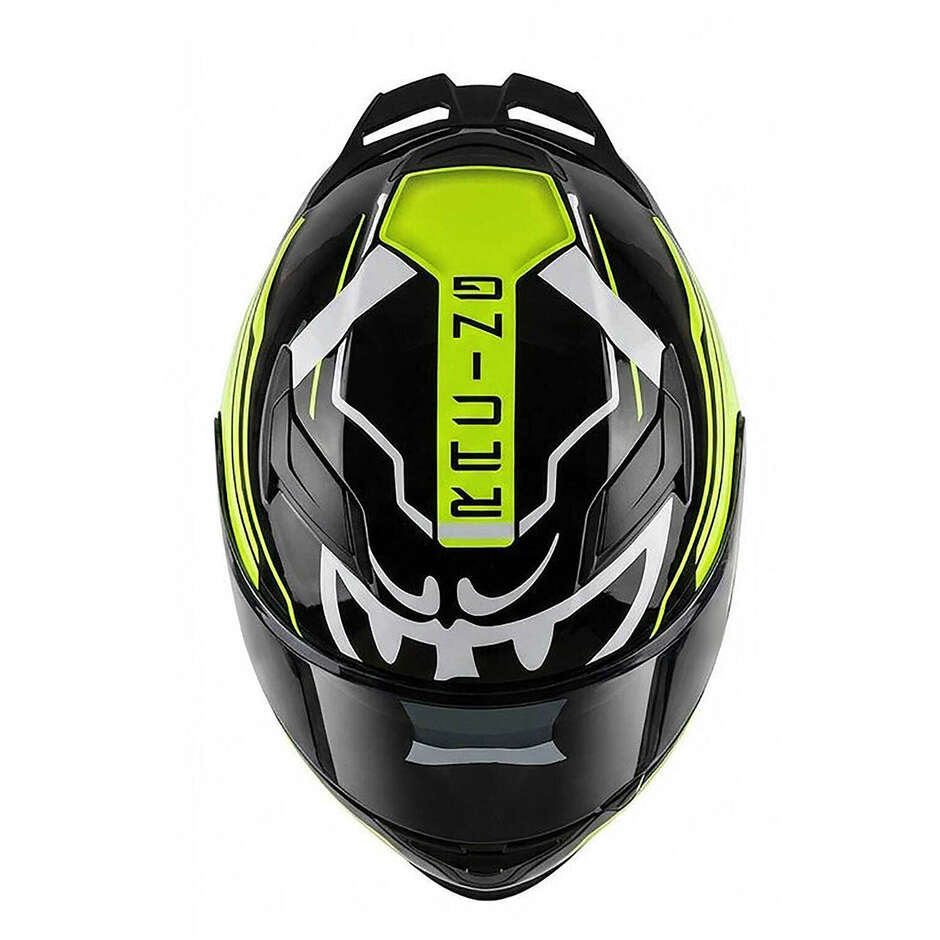 Casco Moto Integrale Berik FF871 Racing Nero Giallo Fluo