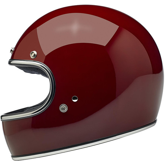 Casco Moto Integrale Biltwell Modello Gringo Rosso Granato