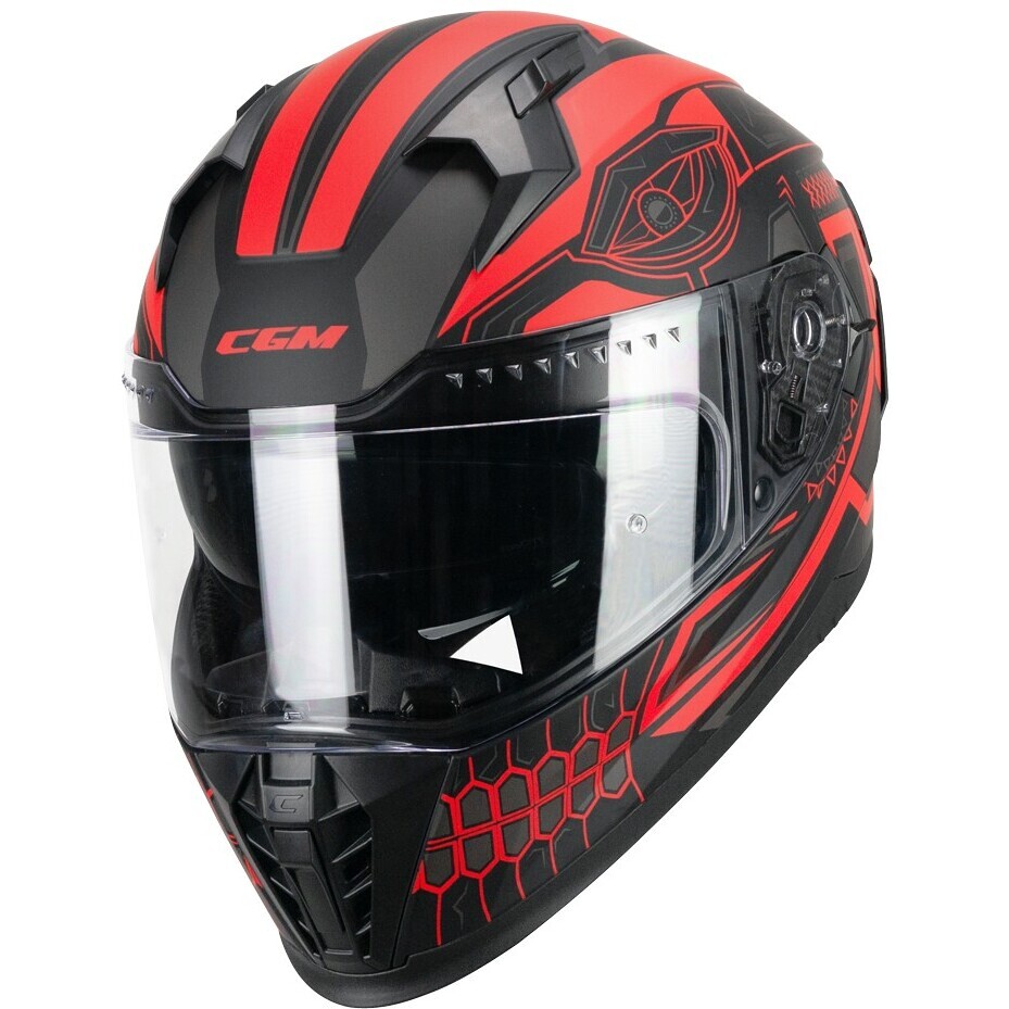 Casco Moto Integrale CGM  311M BLAST MAYA Nero Rosso opaco