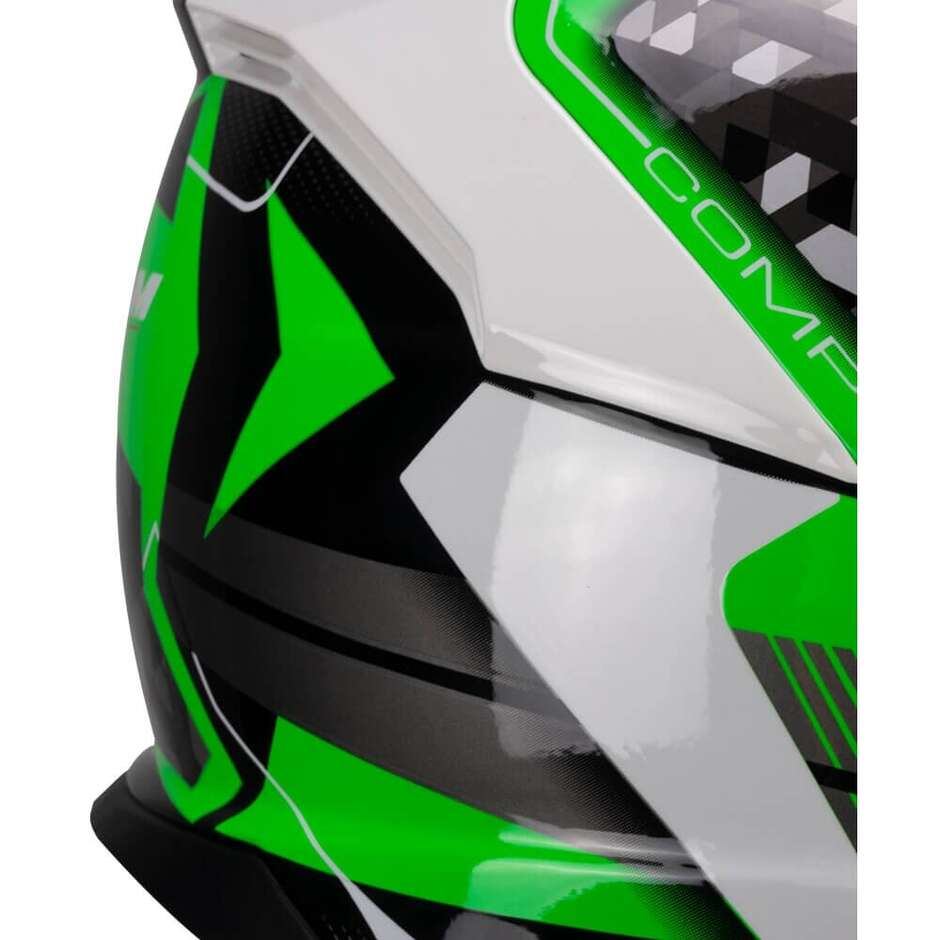 Casco Moto Integrale CGM 360S KAD RACE Grigio Verde